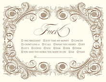Load image into Gallery viewer, Fuck Checklist Greeting Card