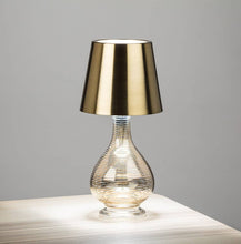 Load image into Gallery viewer, Classic Shade LED Bottle Stopper Light-5&quot;H-Gold