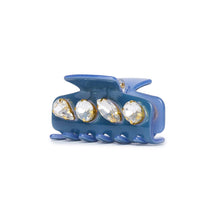 Load image into Gallery viewer, FRENCH BLUE MINI CRYSTAL CLAW CLIP