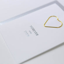 Load image into Gallery viewer, Forever and Ever - Love | Wedding - Heart Paper Clip Card