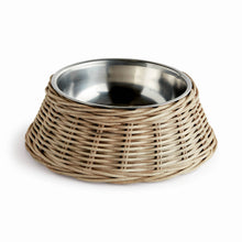Load image into Gallery viewer, Normandy Rattan Pet Bowl Large, Gray