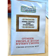 Load image into Gallery viewer, Has Anyone Seen My Lorazepam Deluxe Cross Stitch Kit
