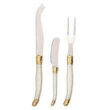 Load image into Gallery viewer, Cheese Knife Set - Set of 3 - Pearl