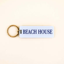 Load image into Gallery viewer, Beach House Keychain: Turquoise / Keychain with Hang Tag