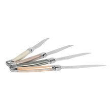 Load image into Gallery viewer, French Home Laguiole Steak Knives, Set of 4, Neutral Tones