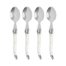 Load image into Gallery viewer, French Home Laguiole Coffee Spoons, Set of 4, Faux Ivory