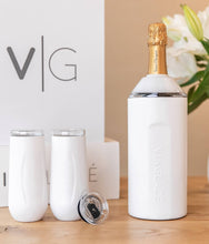 Load image into Gallery viewer, Champagne Gift Sets with Glass Lined Flutes: Rose Gold