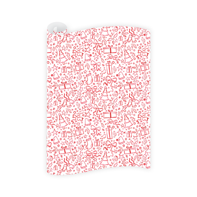 Christmas in Red Wrapping Paper Roll