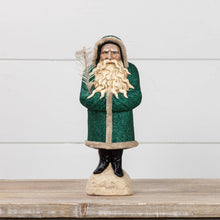 Load image into Gallery viewer, 11&quot; GREEN BELSNICKLE W/ FEATHER BRANCH