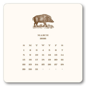 2026 Hunt Calendar with Easel