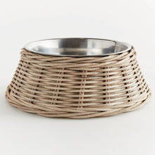 Load image into Gallery viewer, Normandy Rattan Pet Bowl Large, Gray