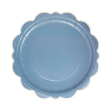 Load image into Gallery viewer, Blue Scalloped Edge 10&quot; Plates