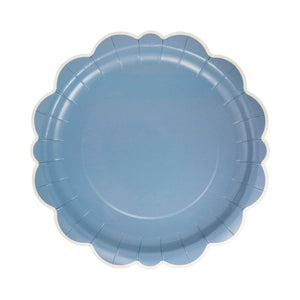 Blue Scalloped Edge 10" Plates