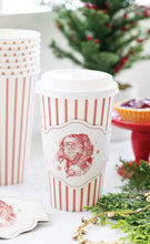 Load image into Gallery viewer, Vintage Santa Stripe To Go Cups