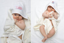 Load image into Gallery viewer, Baby Hooded Towel, Combed Cotton: Puppy (Beige)