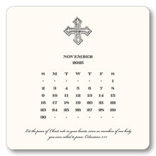 Load image into Gallery viewer, 2026 Cross Calendar with Easel