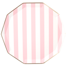 Load image into Gallery viewer, PETAL PINK SIGNATURE CABANA STRIPE PLATES