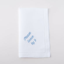 Load image into Gallery viewer, Please Leave by 9 Linen Dinner Napkin