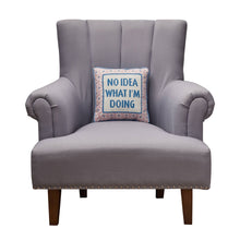 Load image into Gallery viewer, No Idea What I&#39;m Doing Embroidered Needlepoint Pillow