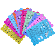 Load image into Gallery viewer, MAHJONG SHUFFLE CARD  |  Scalloped Edges &amp; Bright Colors  |  Sized to Store with Mahjong League Cards