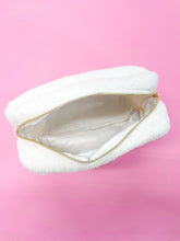 Load image into Gallery viewer, Pink Bow Teddy Cosmetic Zipper Bag - Large