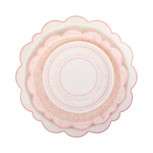 Load image into Gallery viewer, Pembroke Pink Edge Scallop 12&quot; Plate
