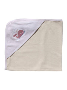 Baby Hooded Towel, Combed Cotton: Puppy (Beige)