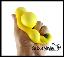 Load image into Gallery viewer, 1 Doh Banana Fruit Soft Fluff- Filled Squeeze Stress Balls
