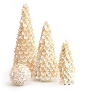 Abalone Shell Cone Tree (Ecru)