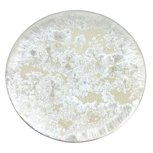 Borealis Lazy Susan 15" White and Gold