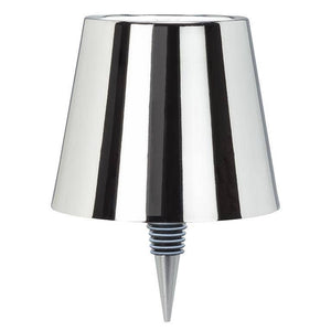 Classic Shade LED Bottle Stopper Light-5"H-Chrome