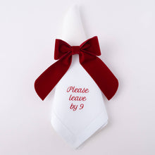 Load image into Gallery viewer, Please Leave by 9 Linen Dinner Napkin