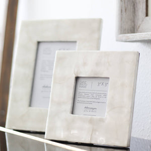 4" x 6" Capiz Photo Frame (Natural White)