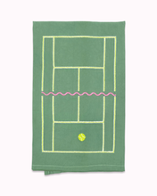 Load image into Gallery viewer, Tennis Time Embroidered Tea Towel