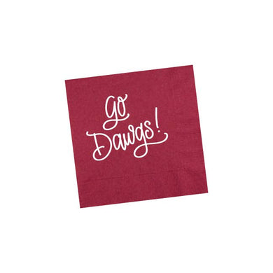 Go Dawgs! | Maroon Napkins