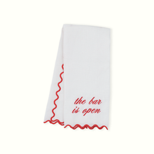Load image into Gallery viewer, The Bar is Open Linen Bar Towel