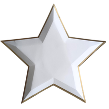 Load image into Gallery viewer, BLANC WHITE STAR SHAPED PLATES