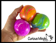 Load image into Gallery viewer, 1 Marble Swirl Soft Doh Filled Stretch Ball - Ultra Squishy