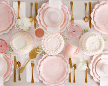 Load image into Gallery viewer, Pembroke Pink Edge Scallop 12&quot; Plate