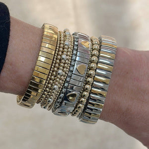 Steely Valentine Bracelets: Hearts