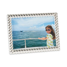 Load image into Gallery viewer, Silver Plated Rope Design Frame