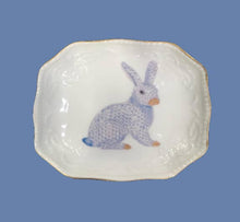 Load image into Gallery viewer, Blue Bunny Porcelain Tray