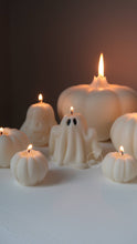 Load image into Gallery viewer, Ghost candle | Fall decor | Halloween decor : Spice pumpkin