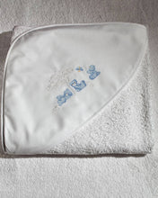 Load image into Gallery viewer, Hooded Bath Towel Bears: Blue