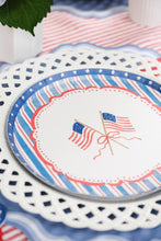 Load image into Gallery viewer, White Basketweave Dinner Paper Plates