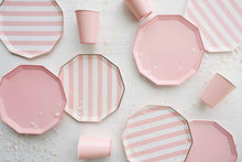 Load image into Gallery viewer, PETAL PINK SIGNATURE CABANA STRIPE PLATES