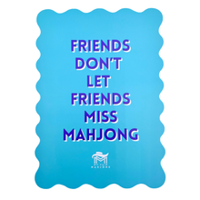 Load image into Gallery viewer, MAHJONG SHUFFLE CARD  |  Scalloped Edges &amp; Bright Colors  |  Sized to Store with Mahjong League Cards