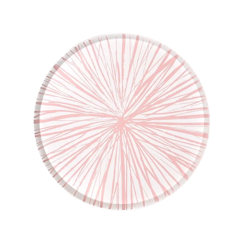 Pink Radiance Dinner Paper Plates