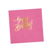 Load image into Gallery viewer, Happy Birthday! Napkins: Hot Pink