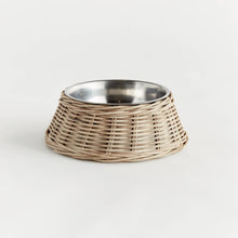 Load image into Gallery viewer, Normandy Rattan Pet Bowl Large, Gray